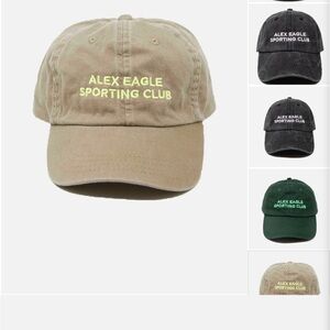 NWT Unisex Alex Eagle Sporting Club Olive/yellow adjustable baseball cap